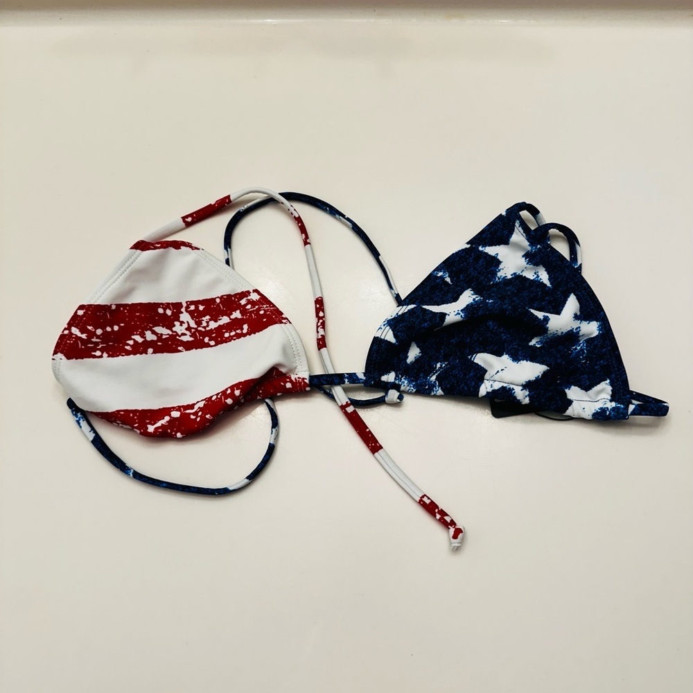 SHERRYLO TOP ONLY Red and Blue